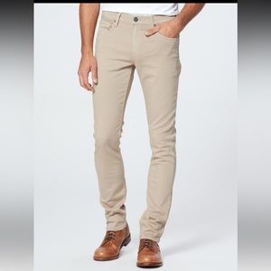 PAIGE LENNOX TOASTED ALMOND SLIM JEANS